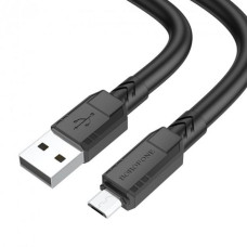 Кабель для зарядки и передачи данных Borofone BX81 Goodway USB на Micro-USB 1 m/3.28ft 2.4A Black