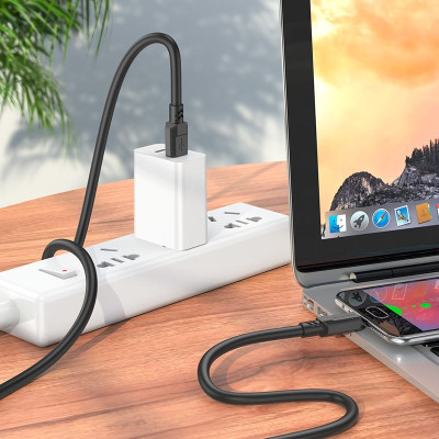 Кабель для зарядки и передачи данных Borofone BX81 Goodway USB на Micro-USB 1 m/3.28ft 2.4A Black Кабель для зарядки и передачи данных Borofone BX81 Goodway USB на Micro-USB 1 m/3.28ft 2.4A Black