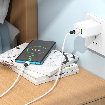 Кабель для зарядки передачи данных Borofone BX84 Type-C to Type-C 1 m 60W 20V / 3A White