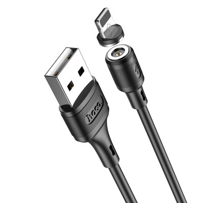 Кабель магнитный Hoco X52 Sereno magnetic USB на Lightning 2.4A 1 m Black