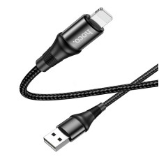 Кабель Hoco X50 Excellent USB на Lightning 1 m 2.4A Black