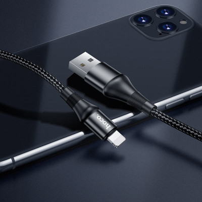 Кабель Hoco X50 Excellent USB на Lightning 1 m 2.4A Black Кабель Hoco X50 Excellent USB на Lightning 1 m 2.4A Black