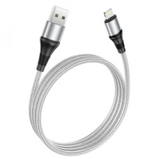 Кабель для зарядки и передачи данных Hoco X50 Excellent USB на Lightning 1 m 2.4A Grey