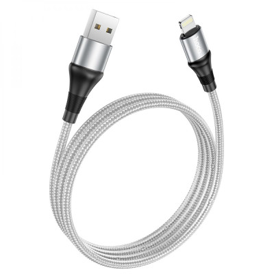 Кабель для зарядки и передачи данных Hoco X50 Excellent USB на Lightning 1 m 2.4A Grey