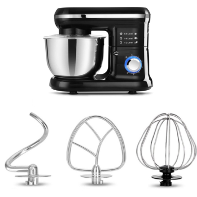 Кухонный комбайн Haeger HG-6668 с металлической чашей 5L 1200W Black (3_01493)