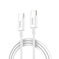 Кабель для зарядки передачи данных Hoco X88 Gratified 60W Type-C to Type-C 1 m 3A White