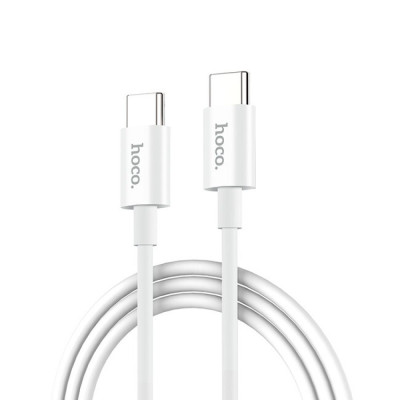 Кабель для зарядки передачи данных Hoco X88 Gratified 60W Type-C to Type-C 1 m 3A White