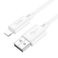 Кабель для зарядки передачи данных Hoco X88 Gratified USB to Lightning 2.4A 1 m White