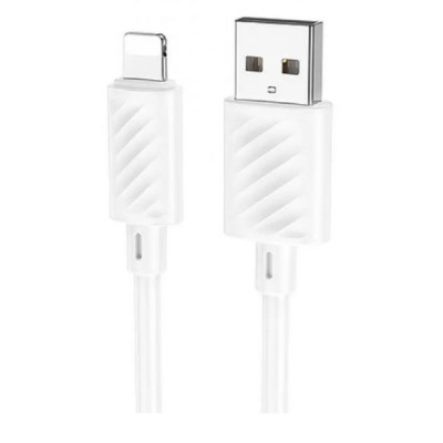Кабель для зарядки передачи данных Hoco X88 Gratified USB to Lightning 2.4A 1 m White