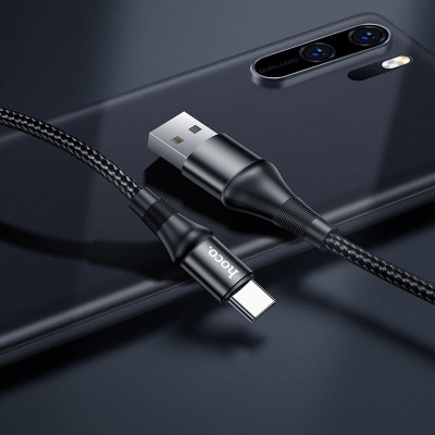 Кабель передачи данных Hoco X50 Excellent USB на Type-C 1 m 3A Black Кабель передачи данных Hoco X50 Excellent USB на Type-C 1 m 3A Black
