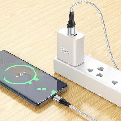 Кабель Hoco X50 Excellent USB на Type-C 1 m 3.0A Grey Кабель Hoco X50 Excellent USB на Type-C 1 m 3.0A Grey