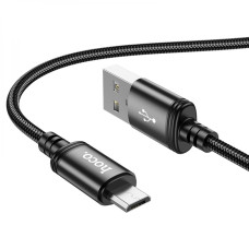 Кабель для зарядки передачи данных Hoco X89 Wind USB на Micro-USB 1 m 2.4A Black