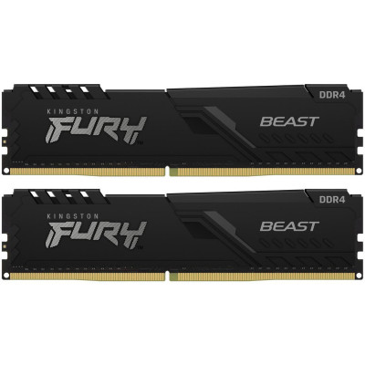 Модуль пам'яті DDR4 2x32GB/3200 Kingston Fury Beast Black (KF432C16BBK2/64)