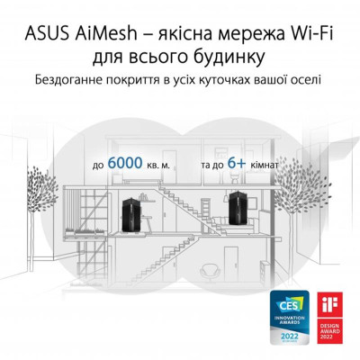 Wi-Fi Mesh система Asus ZenWiFi Pro ET12 (2-PK) Wi-Fi Mesh система Asus ZenWiFi Pro ET12 (2-PK)
