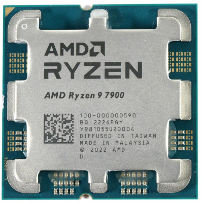 Процессор AMD Ryzen 9 7900 (3.7GHz 64MB 65W AM5) Box (100-100000590BOX) Процессор AMD Ryzen 9 7900 (3.7GHz 64MB 65W AM5) Box (100-100000590BOX)