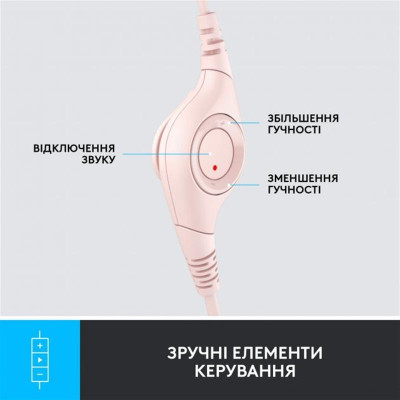 Гарнітура Logitech H390 USB Rose (981-001281) Гарнітура Logitech H390 USB Rose (981-001281)