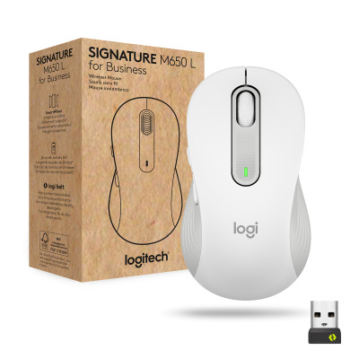 Мышь беспроводная Logitech Signature M650 for Business Large Off White (910-006349) Мышь беспроводная Logitech Signature M650 for Business Large Off White (910-006349)