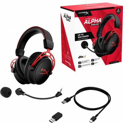Гарнітура HyperX Cloud Alpha Wireless Black/Red (4P5D4AA) Гарнітура HyperX Cloud Alpha Wireless Black/Red (4P5D4AA)