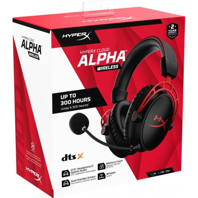Гарнітура HyperX Cloud Alpha Wireless Black/Red (4P5D4AA) Гарнітура HyperX Cloud Alpha Wireless Black/Red (4P5D4AA)