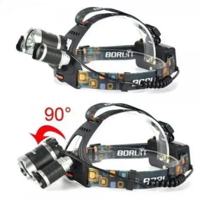 Фонарик налобный High Power HeadLamp 3xCree T6 с 3 диодами на аккумуляторах + зарядка 12В на micro USB Фонарик налобный High Power HeadLamp 3xCree T6 с 3 диодами на аккумуляторах + зарядка 12В на micro USB