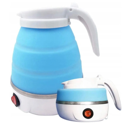 Дорожный чайник силиконовый складной дисковый 0,6л 600вт 220в Travel Folding Elecreic Kettle YS-2008