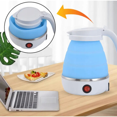Дорожный чайник силиконовый складной дисковый 0,6л 600вт 220в Travel Folding Elecreic Kettle YS-2008