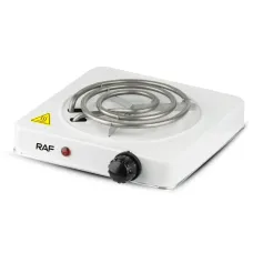 Електроплита настільна RAF R.8010B 1 конфорка спіраль 1000W White (3_02419)