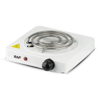 Електроплита настільна RAF R.8010B 1 конфорка спіраль 1000W White (3_02419)