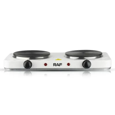 Електроплита настільна RAF R.8020A 2 конфорки дискова 2000W White (3_02422) Електроплита настільна RAF R.8020A 2 конфорки дискова 2000W White (3_02422)