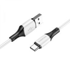 Кабель передачи данных Borofone BX79 Silicone USB to Type-C 1 m 3A Белый