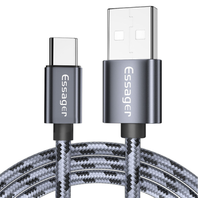 Зарядный кабель Tiger ESSAGER USB Type-C 3A 1метр