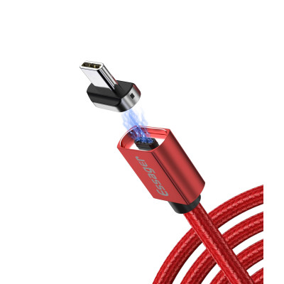 Магнитный кабель красный ESSAGER USB Type-C 1метр