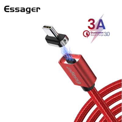 Магнитный кабель красный ESSAGER USB Type-C 1метр Магнитный кабель красный ESSAGER USB Type-C 1метр