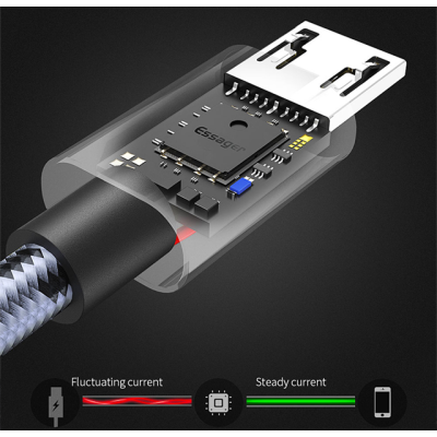 Зарядный кабель Tiger ESSAGER micro USB 2.4A 2метра Зарядный кабель Tiger ESSAGER micro USB 2.4A 2метра