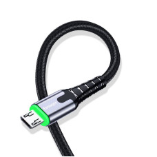 Зарядний кабель з підсвічуванням ESSAGER micro USB 3.0 A 2метра