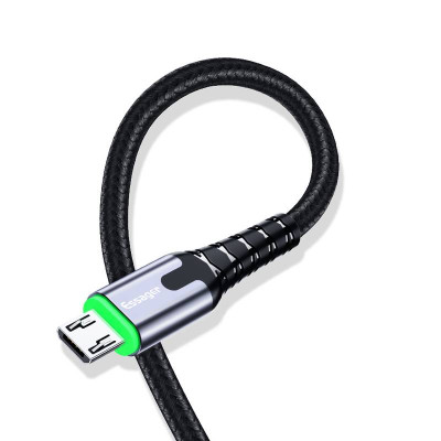 Зарядный кабель с подсветкой ESSAGER micro USB 3.0A 2метра