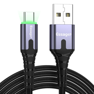 Зарядный кабель с подсветкой ESSAGER USB Type-C 3A 1метр