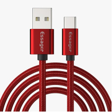 Зарядный кабель Red ESSAGER USB Type-C 3A 2метра
