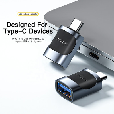 Адаптер Essager Type-C на USB 3.0 Blue