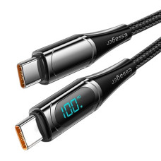 Зарядний кабель Digital Display ESSAGER 5A PD100W Type-C/Type C 1 метр
