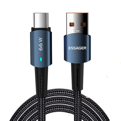 Зарядный кабель ESSAGER Sunset 6A PD66W Type-C 1 метр