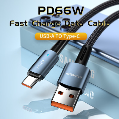 Зарядный кабель ESSAGER Sunset 6A PD66W Type-C 1 метр