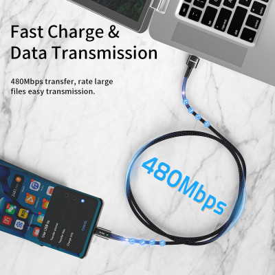 Зарядный кабель ESSAGER Sunset 6A PD66W Type-C 1 метр