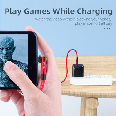 Зарядный кабель ESSAGER USB с вращающимся коннектором Micro USB 3A 1метр Зарядный кабель ESSAGER USB с вращающимся коннектором Micro USB 3A 1метр