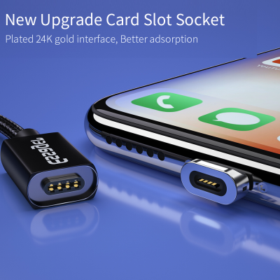Магнитный кабель черный ESSAGER USB Type-C 3 метра Магнитный кабель черный ESSAGER USB Type-C 3 метра