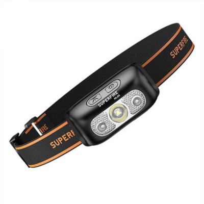 Фонарь налобный аккумуляторный SuperFire HL05-E 120 Lumen IP44 Black