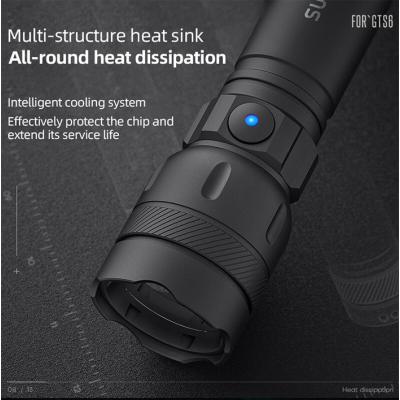Ліхтар ручний акумуляторний SuperFire GTS6 360 Lumen IP44 Black Ліхтар ручний акумуляторний SuperFire GTS6 360 Lumen IP44 Black