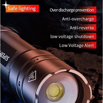 Фонарик ручной аккумуляторный SuperFire F3-T 600 Lumen IP44 Black Фонарик ручной аккумуляторный SuperFire F3-T 600 Lumen IP44 Black