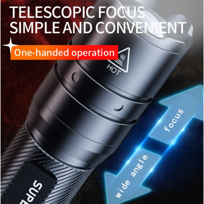 Фонарик ручной аккумуляторный SuperFire F3-T 600 Lumen IP44 Black Фонарик ручной аккумуляторный SuperFire F3-T 600 Lumen IP44 Black