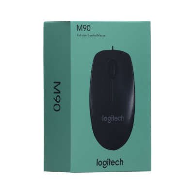 Проводная оптическая мышка Logitech M90 USB 1000DPI 1.8 m Черный